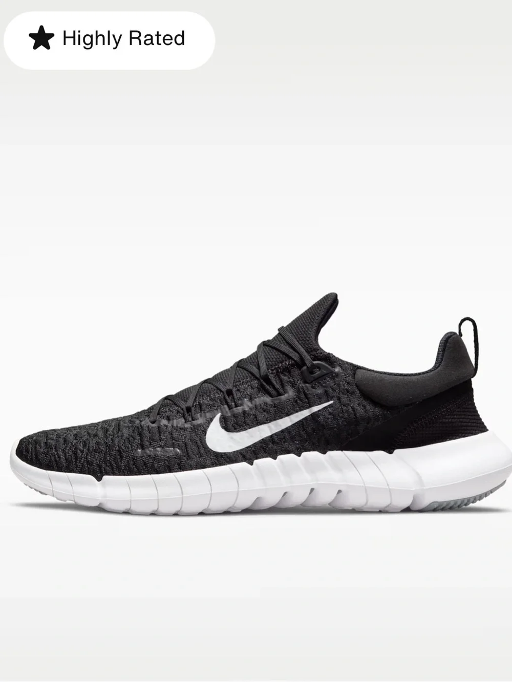 Nike Free Run 5.0 Black Men's Running Athletic Shoes CZ1884-001 Men’s Size 9